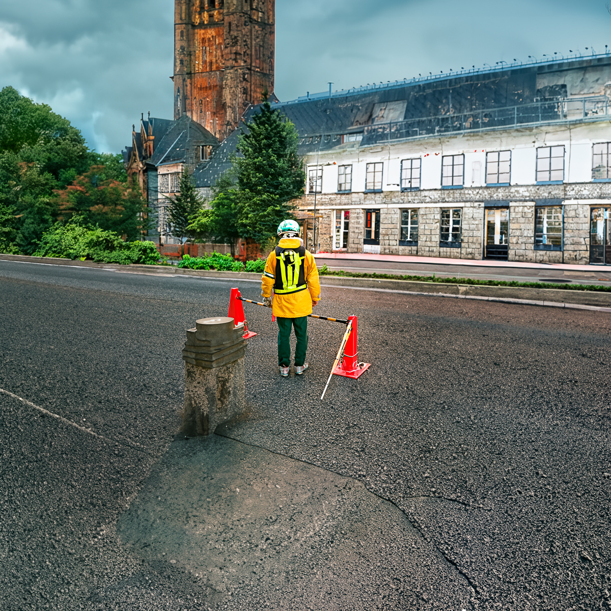  Construction Guard (Uncropped AI), 2003, 2023 