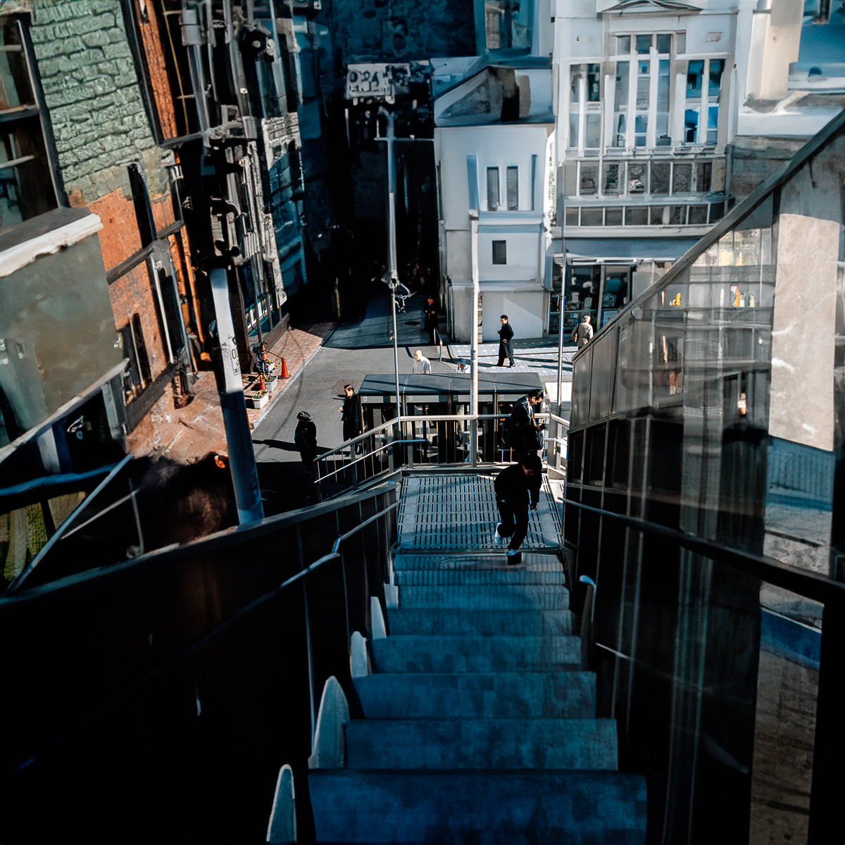 Shinagawa Stairs (Uncropped AI), 2003, 2023 
