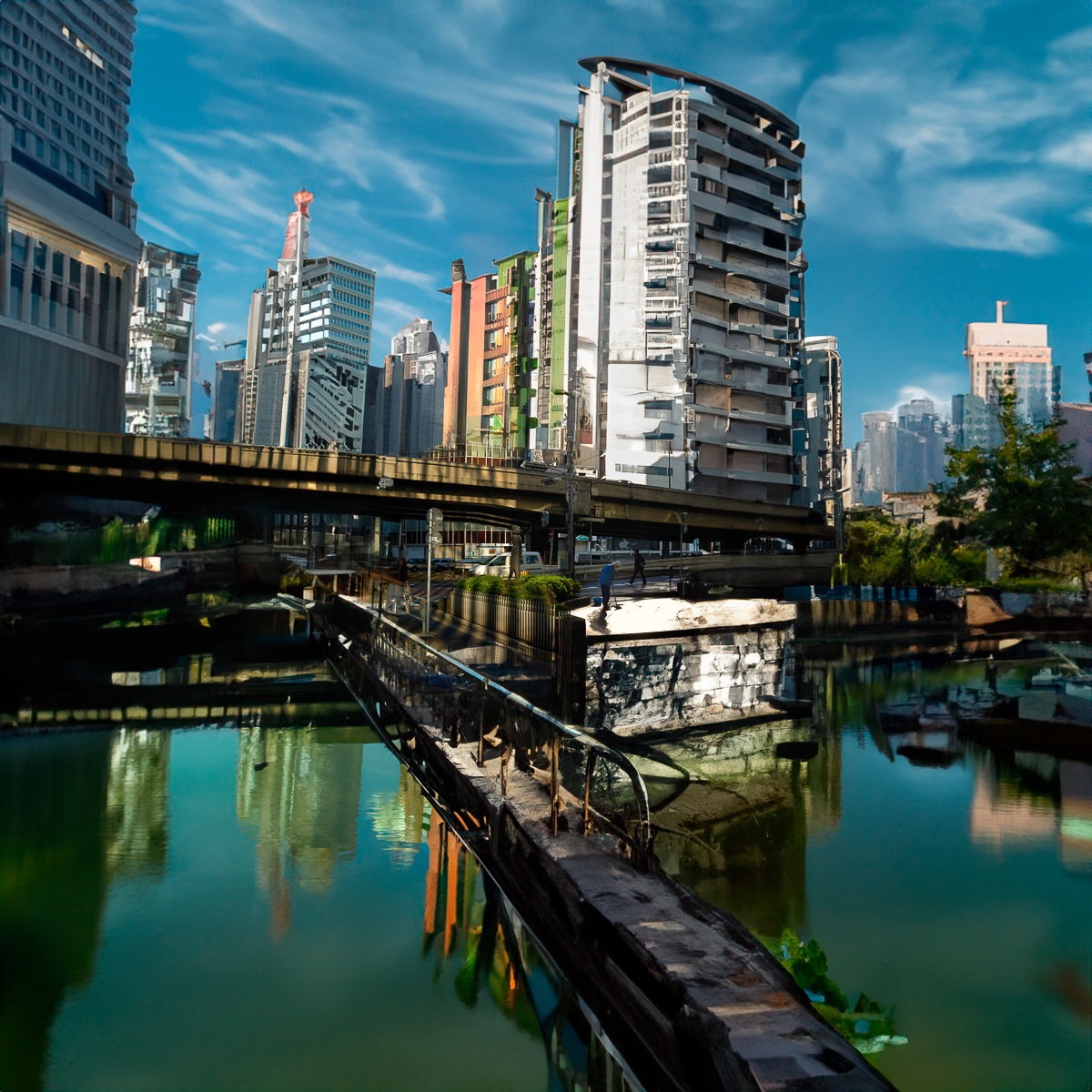  Around Dogenzaka (Uncropped AI), 2004, 2023 