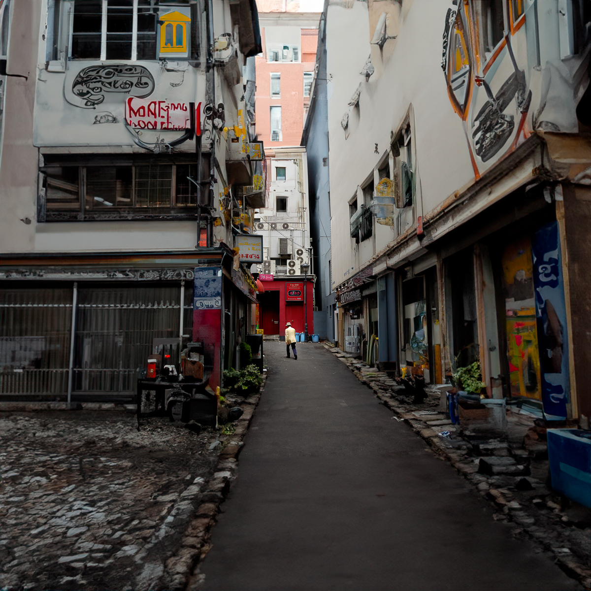  Shibuya (Uncropped AI), 2005, 2023 