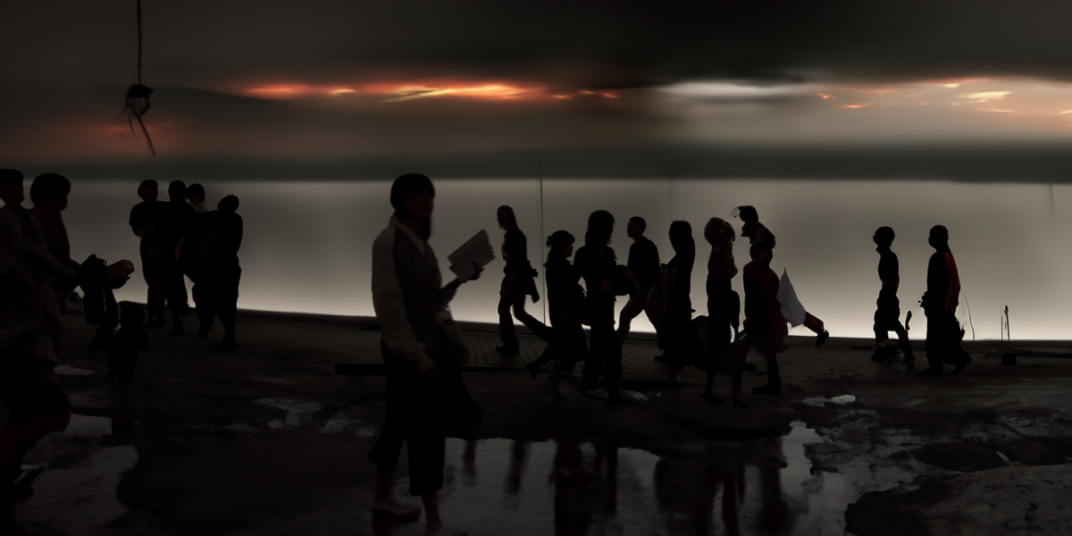  Shibuya Shadows series (Uncropped AI), 2003, 2023 