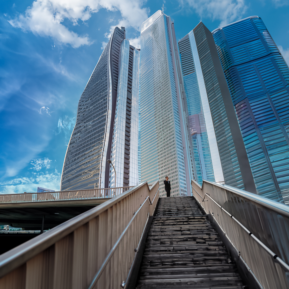  Stairs, Shinjuku (Uncropped AI), 2003, 2023 
