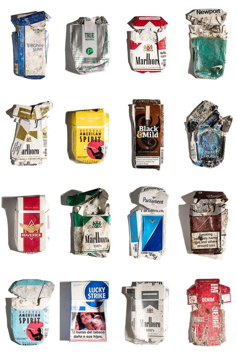  Cigarette Packs Trash Typology, 2024. 
