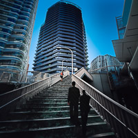  Stairs, Shinjuku (Uncropped AI), 2003, 2023 