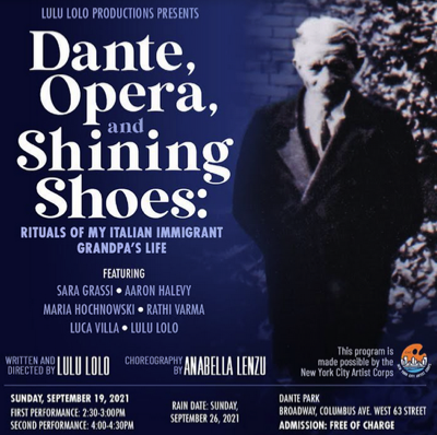  Dante, Opera, and Shining Shoes flyer, 2021 