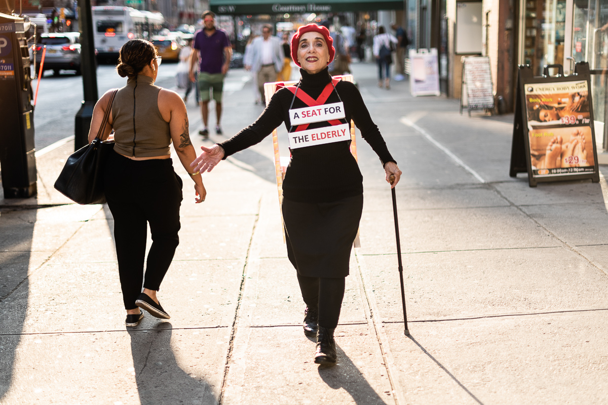  A Seat for the Elderly, 2018. 