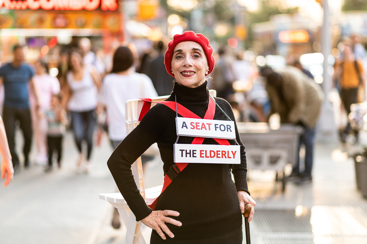  A Seat for the Elderly, 2018. 