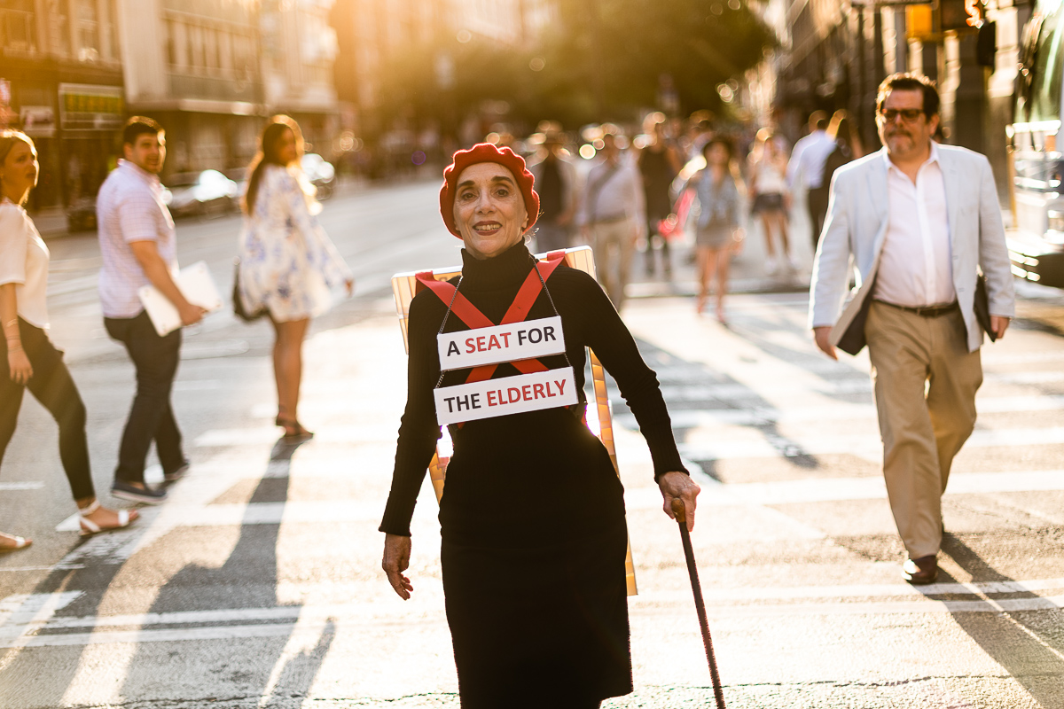  A Seat for the Elderly, 2018. 