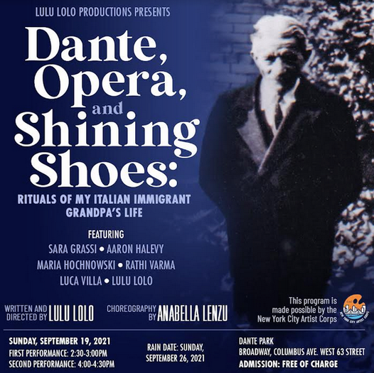  Dante, Opera, and Shining Shoes flyer, 2021 