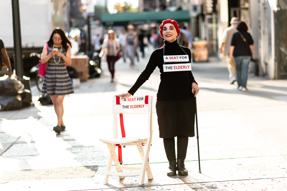  A Seat for the Elderly, 2018. 